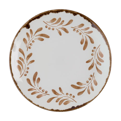 Dudson Harvest Mediterranean Terracotta Coupe Plates 220mm (Pack of 12)