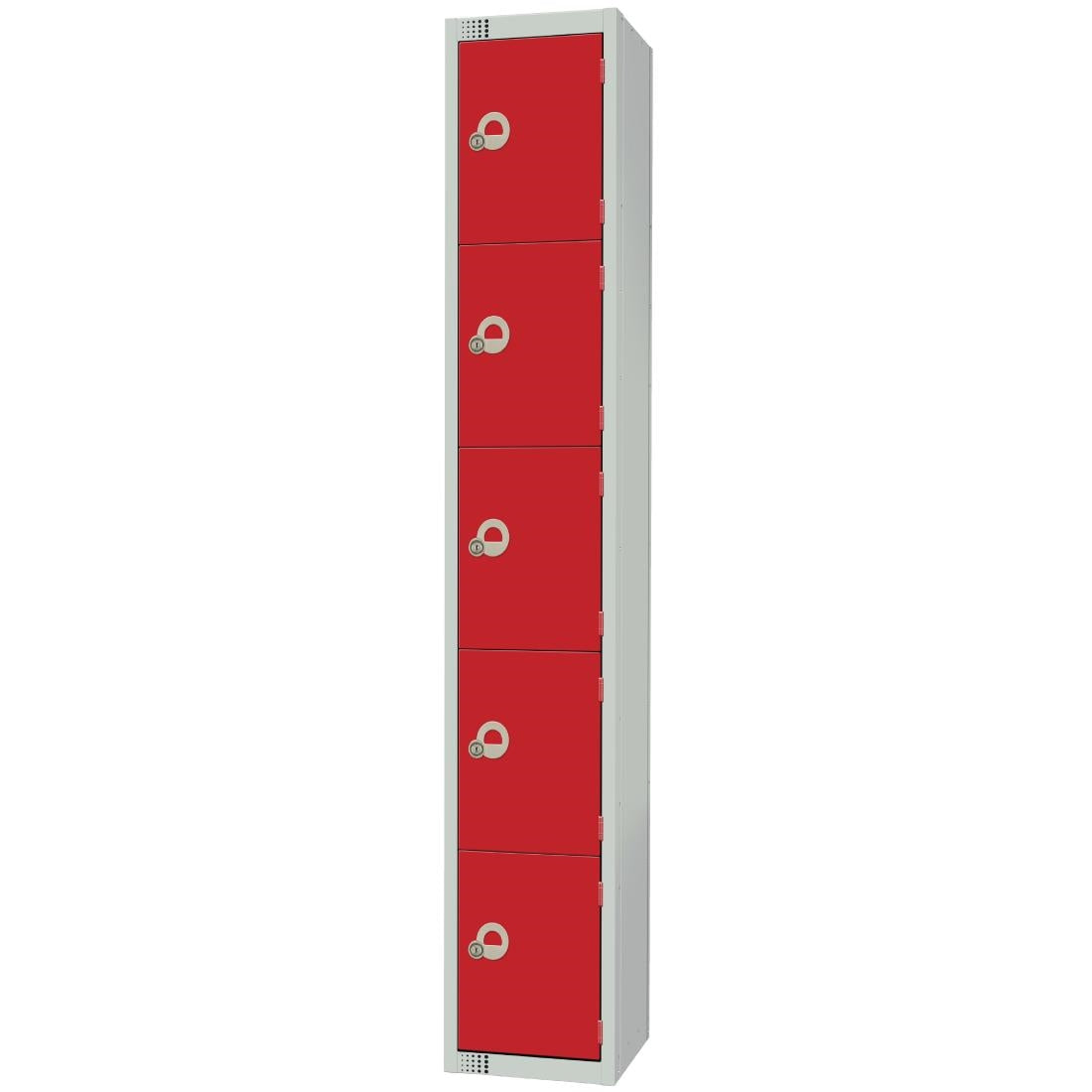 Elite Five Door Camlock Locker Red product image