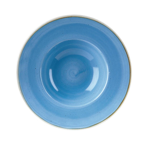 Churchill Stonecast Round Wide Rim Bowl Cornflower Blue 239mm (Pack of 12)