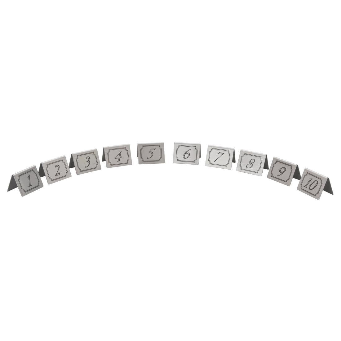 Beaumont Stainless Steel Table Numbers 1-10 product image