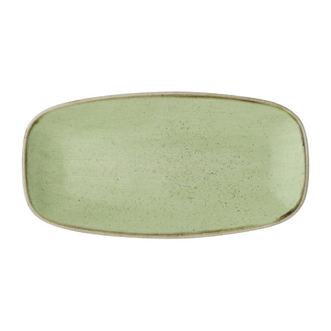 Churchill Stonecast Sage Green Chefs' Oblong Plate 298mm (Pack of 12)