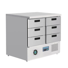 Polar G-Series Refrigerated Counter Fridge 6-Drawer 240Ltr