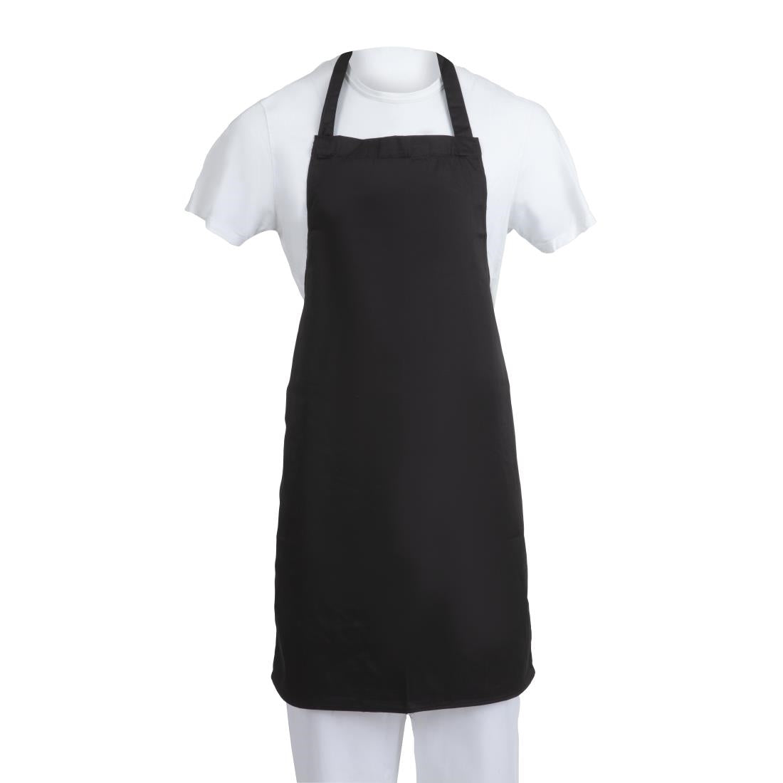 Whites Bib Apron Polycotton Black product image