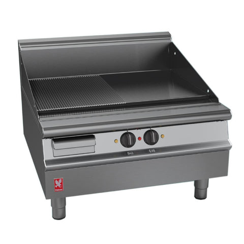 Falcon Dominator Plus 800mm Wide Half Ribbed Griddle E3481R