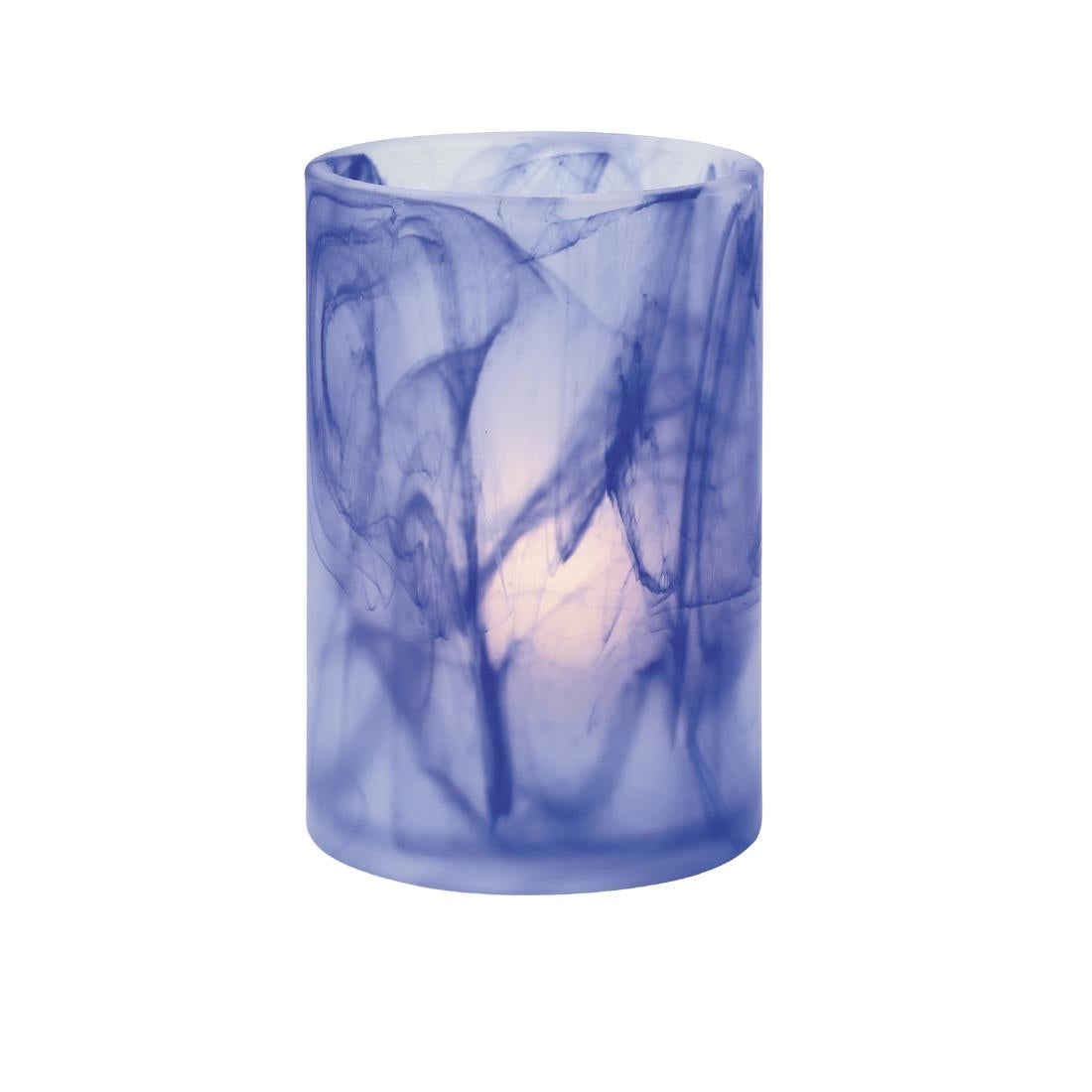 Hollowick Wysp Dark Blue Glass Cylinder 73mm product image