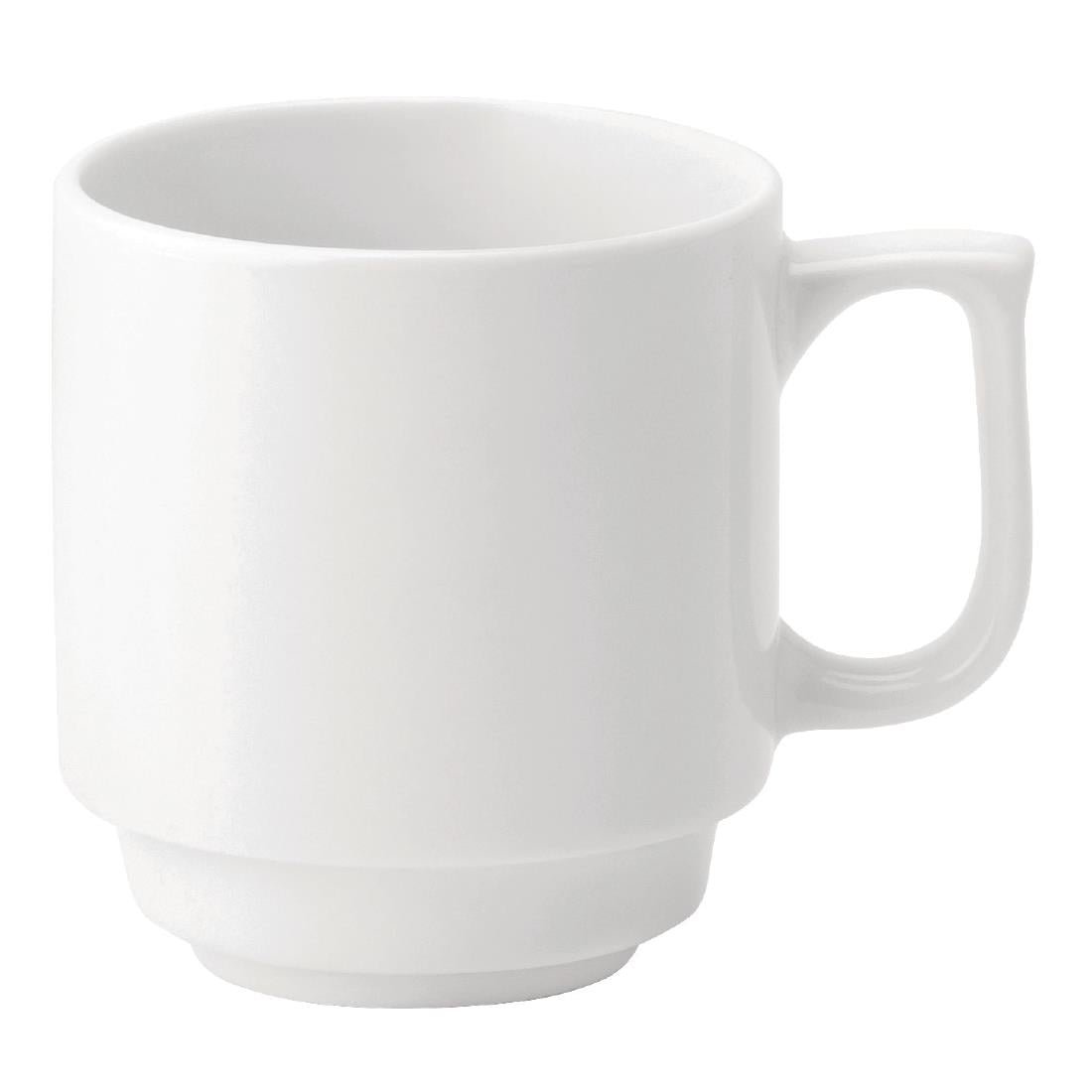 Utopia Pure White Stacking Mugs 280ml product image