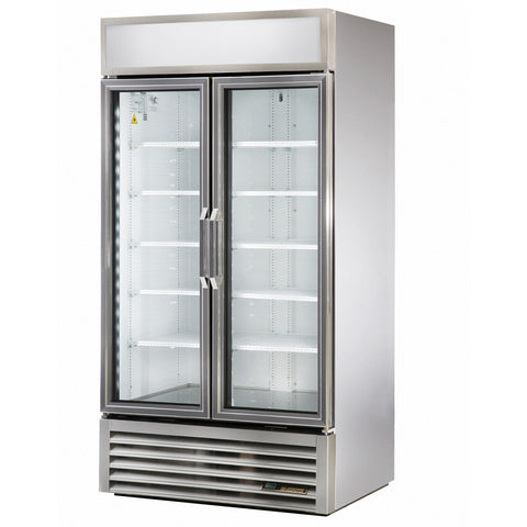 True GDM-35-HC~TSL01 991 Ltr Upright Glass Door Merchandiser Refrigerator
