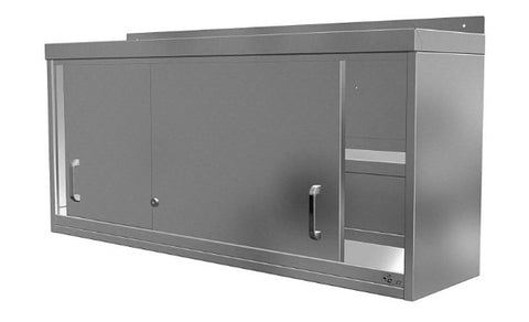 Quick Service 540mm High x 300mm Deep Wall Cupboard With Lockable Sliding Doors