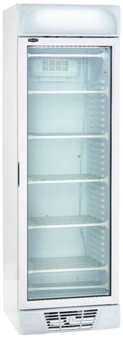 Sterling Pro Green BBVF372-HC 382 Ltr Upright Glass Single Door Display Freezer