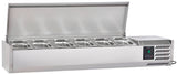 Sterling Pro Cobus SPT1400-330-SS Topping Well, Stainless Steel Lid - 6 x 1/4GN