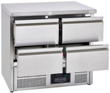 Sterling Pro Cobus SPU201-4D 220 Ltr Undermounted Counter 4 Drawers - Advantage Catering Equipment