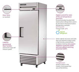 True T-23-HC 651 Ltr Upright Foodservice Refrigerator - Advantage Catering Equipment