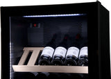 Vestfrost WFG 185 Upright Glass Door Dual-Zone Wine Cooler - 197 x 0.75 L Bottles - Advantage Catering Equipment