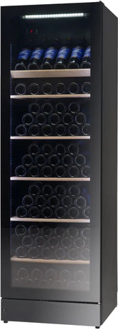 Vestfrost WFG 185 414 Ltr Upright Glass Door Dual-Zone Wine Cooler - Up to 197 Bottle Capacity