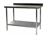 Designline 850mm Deep Centre & Wall Stainless Steel Tables With Undershelf