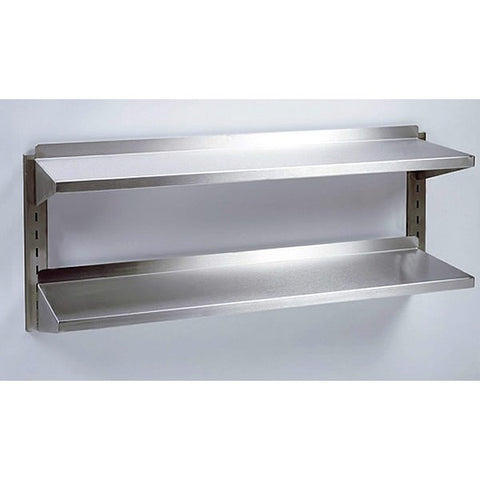 EAIS Stainless Steel Solid Wall Shelves With Battens - 300mm Deep